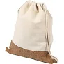  Cotton drawstring bag with cork element
