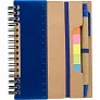  Memo holder, notebook, sticky notes, ball pen