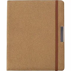 Cork conference folder with notebook