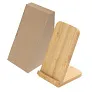  B'RIGHT bamboo wireless charger 10W, phone stand