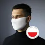  Set in box, spray bottle for disinfectant and reusable face mask with filter space and silver ions