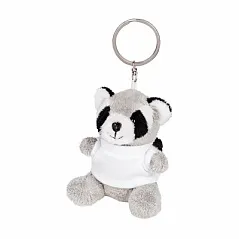 Plush racoon, keyring