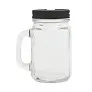  Drinking jar 500 ml with straw