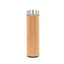  Bamboo vacuum flask 500 ml with sieve stopping dregs and digital beverage temperature display
