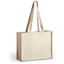  Laminated jute shopping bag with laminated cotton element