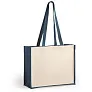  Laminated jute shopping bag with laminated cotton element