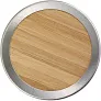  Bamboo vacuum flask 420 ml with sieve stopping dregs