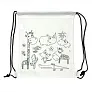 Drawstring bag for colouring, crayons