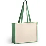  Laminated jute shopping bag with laminated cotton element