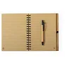  Bamboo notebook A5 with ball pen