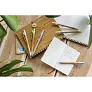  Ball pen with paper barrel and coloured bamboo fibre details