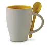  Ceramic mug 300 ml with spoon