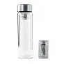 Glass vacuum flask 300 ml with touch digital beverage temperature display and sieve stopping dregs