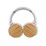  Foldable wireless headphones, bamboo details