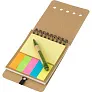  Memo holder, notebook approx. A6, sticky notes and ball pen