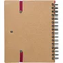 Memo holder, notebook, sticky notes, ball pen