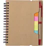  Memo holder, notebook, sticky notes, ball pen