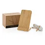  FSC® certified bamboo 5W wireless charging stand - XD Collection