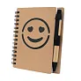  Notebook approx. B7 "smiling face" with ball pen