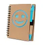  Notebook approx. B7 "smiling face" with ball pen