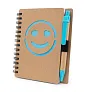  Notebook approx. B7 "smiling face" with ball pen
