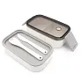  Lunch boxes 2 pcs, 2x700 ml, cutlery