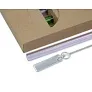  Glass reusable drinking straw set B'RIGHT, 4 pcs, cleaning brush with plate for personalization included