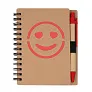  Notebook approx. B7 "smiling face" with ball pen
