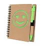  Notebook approx. B7 "smiling face" with ball pen