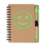  Notebook approx. B7 "smiling face" with ball pen