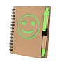  Notebook approx. B7 "smiling face" with ball pen
