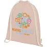 Orissa 140 g/m² GOTS organic cotton drawstring backpack