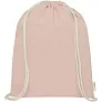 Orissa 100 g/m² GOTS organic cotton drawstring backpack