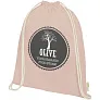 Orissa 100 g/m² GOTS organic cotton drawstring backpack