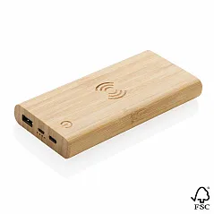 FSC® bežična prijenosna baterija od bambusa 8000 mAh - XD Collection