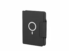 Portfolio case with A5 notebook, wireless charger and power bank, 8000 mAh