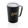  RCS Recycled stainless steel modern vacuum mug with lid, 420 ml - XD Collection