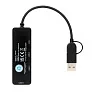  RCS USB hub od reciklirane plastike s dvostrukim ulazom - XD Collection