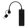  RCS USB hub od reciklirane plastike s dvostrukim ulazom - XD Collection