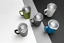 RCS Recycled stainless steel modern vacuum mug with lid, 420 ml - XD Collection