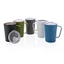  RCS Recycled stainless steel modern vacuum mug with lid, 420 ml - XD Collection