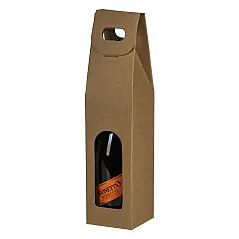 Three-layer self-assembling gift box for a bottle
