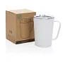  RCS Recycled stainless steel modern vacuum mug with lid, 420 ml - XD Collection
