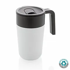 GRS šalica od recikliranog PP-a i SS-a s ručkom - XD Collection