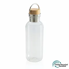 GRS RPET bottle with FSC bamboo lid and handle - XD Collection