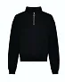  WOMEN'S CROPPED 1/4 ZIP SWEAT - Just Hoods