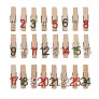CLIPY Set 24 kopče za adventski kalendar