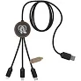 SCX.design C36 3u1 RPET produženi kabel za punjenje s osvjetljenim logom - SCX.design