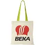 Nevada 100 g/m² cotton tote bag coloured handles - Bullet