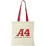 Nevada 100 g/m² cotton tote bag coloured handles - Bullet